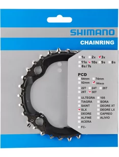 SHIMANO Tarcza mechanizmu korbowego SLX FC-M672 czarny / Ilość zębów: 40 Y1NW98020 - Części rowerowe - miniaturka - grafika 1