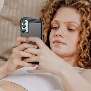 Etui obudowa TPUCarbon do Samsung Galaxy M15 5G Black - Pozostałe akcesoria do telefonów - miniaturka - grafika 7