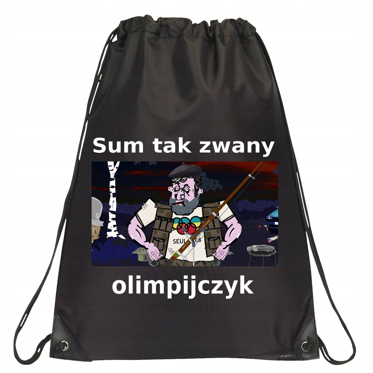 PLECAK WOREK Z NADRUKIEM BLOK EKIPA ŚMIESZNA Z NADRUKIEM PREZENT P354