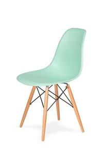 King Home Krzesło DSW Wood King Bath pastelowa mięta K-130.LI.GRE.14.DSW - Krzesła - miniaturka - grafika 1