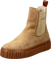 Kozaki damskie - GANT FOOTWEAR Damskie kozaki Snowmont Chelsea, beżowy, 42 EU - miniaturka - grafika 1