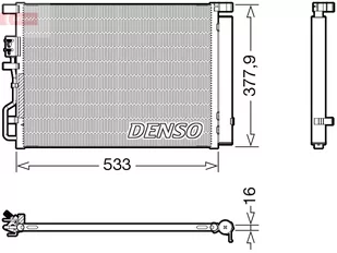 CHŁODNICA KLIMATYZACJI Z OSUSZACZEM DENSO DCN41018 97606D7000 HYUNDAI KIA - Chłodnice - miniaturka - grafika 1