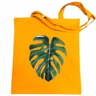 Torby i wózki na zakupy - Torba na zakupy fajny duży nadruk liść MONSTERA - miniaturka - grafika 1