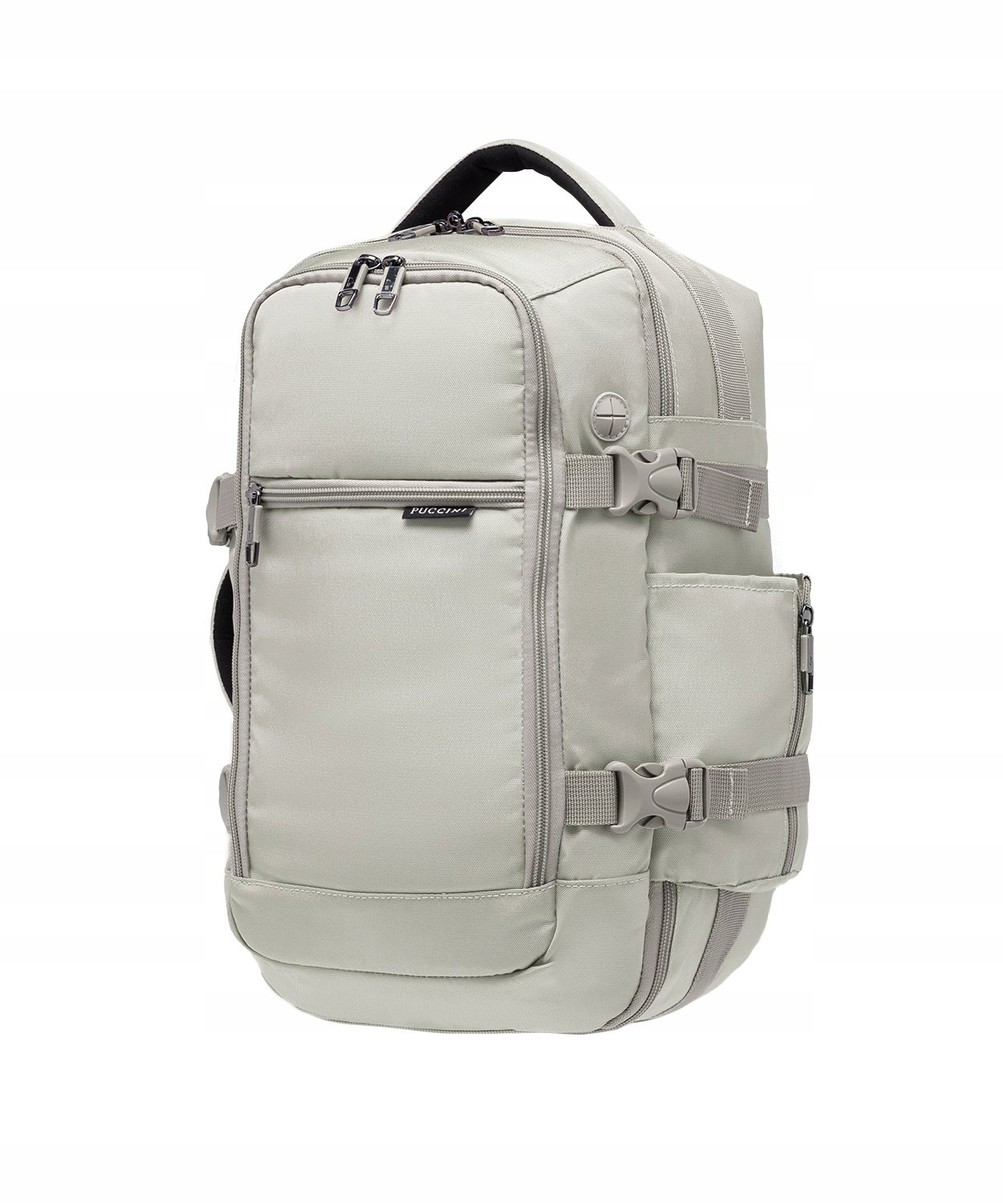 Plecak Wielofunkcyjny Puccini Easy Pack Beżowy Do Samolotu Rfid PM90171-6A