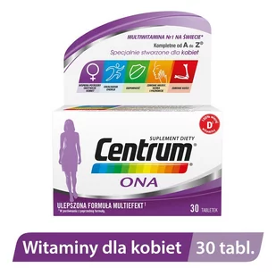 Pfizer Centrum ona x 30 tbl.multiefekt - Witaminy i minerały - miniaturka - grafika 1