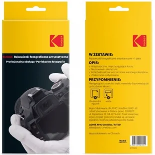 Kodak Rękawiczki fotograficzne antystatyczne - Akcesoria fotograficzne - miniaturka - grafika 1