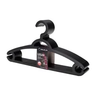 Wieszaki do szafy - Wieszak nieobrotowy Logan 8 sztuk czarny - miniaturka - grafika 1