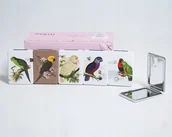 Lusterka do makijażu - Lusterko Składane kieszonkowe do torebki Papuga - miniaturka - grafika 1