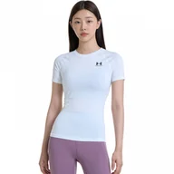 Koszulki i topy damskie - Damska koszulka treningowa Under Armour UA HG Authentics Comp SS - biała - miniaturka - grafika 1