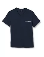 Koszulki męskie - Emporio Armani T-shirt męski, 2-pak, morski/śródziemnomorski, S - miniaturka - grafika 1