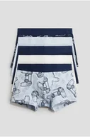 Majtki damskie - H & M - Bokserki 5-pak - Niebieski - H&M - miniaturka - grafika 1