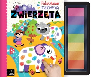 Paluszkowe malowanki. Zwierzęta - Kolorowanki, wyklejanki - miniaturka - grafika 1