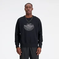 Bluzy męskie - Bluza męska New Balance MT33506BK  czarna - miniaturka - grafika 1