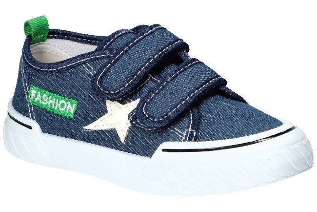 AMERICAN CLUB TEN167 TENISÓWKI TRAMPKI DZIECIĘCE WKŁADKA SKÓRZANA RZEP NAVY 29