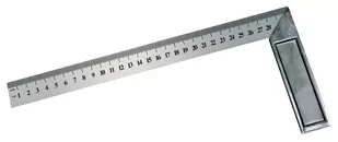 Profix Kątownik stalowy skalowany dwustronnie 250mm PROFIX - Suwmiarki i mikrometry - miniaturka - grafika 1