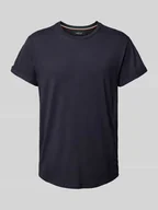 Koszulki męskie - T-shirt z wyhaftowanym logo - miniaturka - grafika 1