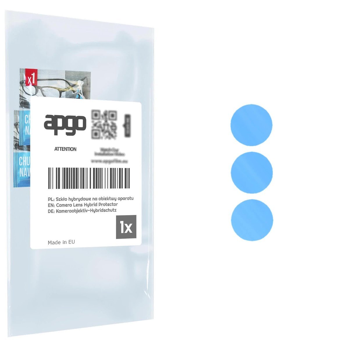 1x Szkło hybrydowe na aparat obiektyw kamerę 9H do Oppo Reno12 CPH2629 - apgo hybrid Camera Lens Protector