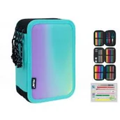 Piórniki - Milan Piórnik 3 poziomowy z wyposażeniem Sunset zielony - miniaturka - grafika 1