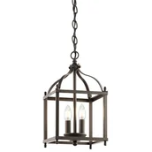 Lampy sufitowe - Elstead Lighting Lampa wisząca Larkin w kolorze brązu, 2-punktowa - miniaturka - grafika 1