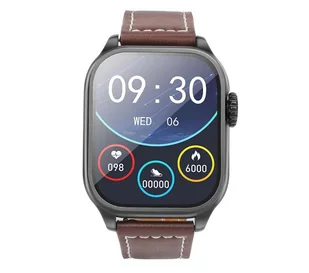 Hoco Y17 Czarny/Brązowy - Smartwatch - miniaturka - grafika 1