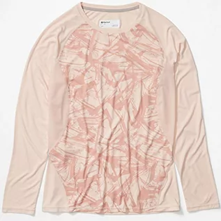Koszulki i topy damskie - Marmot Damska koszulka z długim rękawem Crystal różowy Mandarin Mist Race Line XL - grafika 1