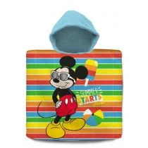 Poncho kąpielowe Mickey 120x60 MK-236P - Okrycia kąpielowe dla dzieci - miniaturka - grafika 1