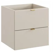 Szafki łazienkowe - Szafka łazienkowa Dalia 50 cm kaszmir 2 szuflady gładkie fronty - miniaturka - grafika 1