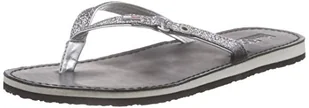 Hilfiger Denim S1385ea damskie japonki 15 g, srebrny - srebrny Dark Silver 041-37 eu - Klapki i japonki damskie - miniaturka - grafika 1