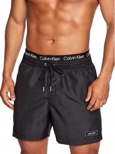 SPODENKI KĄPIELOWE CALVIN KLEIN SWIMWEAR MESKIE ZM0ZM02730 CZARNE r.S - Spodenki męskie - miniaturka - grafika 1
