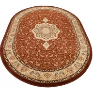 Dywany - Brązowy owalny dywan w klasycznym stylu R7-R67 - miniaturka - grafika 1