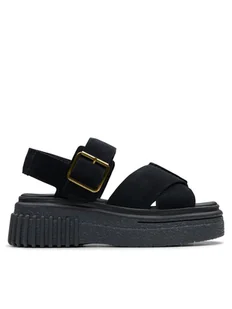 Clarks Sandały Evamar Wish 26181199 Czarny - Sandały damskie - miniaturka - grafika 1