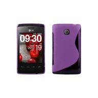 Etui i futerały do telefonów - Etui Do LG L1 II Pokrowiec w LILIOWY FIOLET Pokrowiec Ochronny Obudowa Case Cover TPU Cadorabo - miniaturka - grafika 1