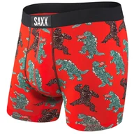 Majtki męskie - Bokserki męskie szybkoschnące SAXX VIBE Boxer Brief Godzilla i King Kong - czerwone - miniaturka - grafika 1