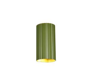 SOKA 267700215 kinkiet zielona ryflowana tuba 2xGU10 światło góra dół - Lampy ścienne - miniaturka - grafika 1