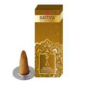 Odświeżacze powietrza - SATTVA Incense Sticks Cones Kadzidełka Palo Santo 20g - miniaturka - grafika 1