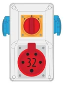 Wyłączniki światła i elektryczne - Pawbol Rozdzielnica R-BOX KOMPAKT 32A/5 2x250V wył L/P B.325/2/LP B.325/2/LP - miniaturka - grafika 1