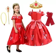 Stroje karnawałowe - Strój Sukienka Przebranie Elena Z Avaloru 128/134 Zestaw - miniaturka - grafika 1