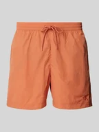 Kąpielówki męskie - Spodenki kąpielowe o kroju regular fit z wyhaftowanym logo model ‘DRAWSTRING’ - miniaturka - grafika 1