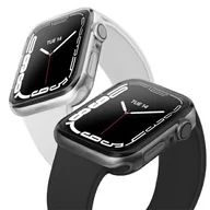 Akcesoria do smartwatchy - Apple Uniq Etui UNIQ Glase Watch 7 41mm przezroczysty-dymny/clear-smoke [2 PACK] UNIQ552CLSM - miniaturka - grafika 1
