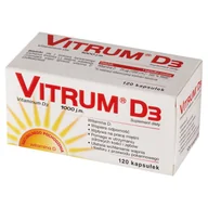 Witaminy i minerały - Vitrum D3 1000 j.m., 120 kapsułek - miniaturka - grafika 1