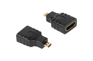 Złącza, przejściówki, adaptery - LP Złącze HDMI gniazdo-wtyk micro HDMI LEC-ZLA0863 - miniaturka - grafika 1