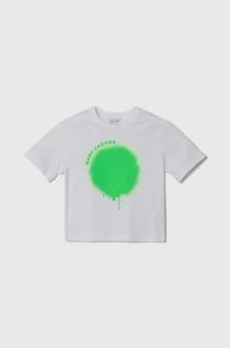 Koszulki dla chłopców - Marc Jacobs t-shirt bawełniany dziecięcy kolor biały z nadrukiem - grafika 1