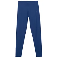 Spodnie sportowe damskie - Damskie legginsy 4F Tights Cas F195 Rozmiar: XS / Kolor: niebieski - miniaturka - grafika 1