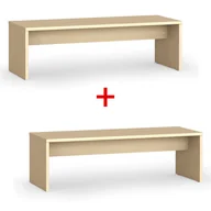 Wyposażenie sportowe i gimnastyczne - Ławka szatniowa 1+1 GRATIS, 1500 mm, brzoza - miniaturka - grafika 1