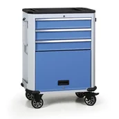 Wózki magazynowe - B2B Partner Wózek warsztatowy EXPERT, 4 szuflady TBR 9003-X - miniaturka - grafika 1