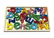 Klocki - Alfabet edukacyjny zabawka drewniana klocki - miniaturka - grafika 1