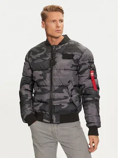Alpha Industries Kurtka bomber 138116C Czarny Regular Fit - Kurtki męskie - miniaturka - grafika 1