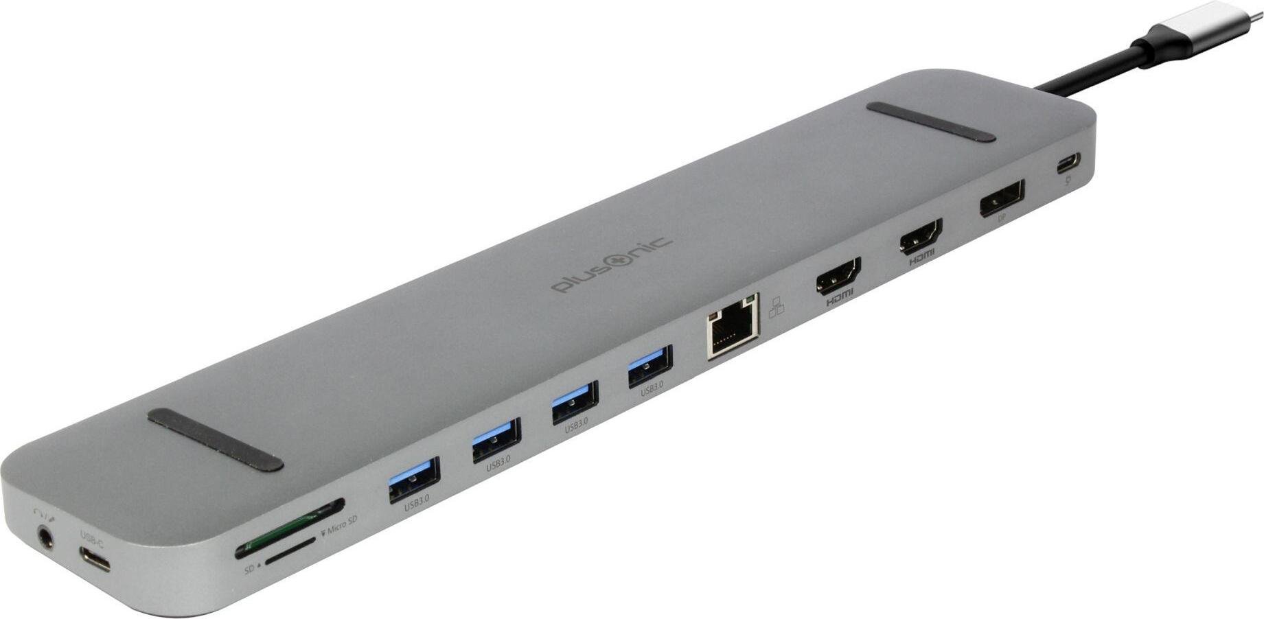 ALLNET PSUC2501 stacja dokująca USB 3.2 Gen 1 (3.1 Gen 1) Type-C Szary PSUC2501