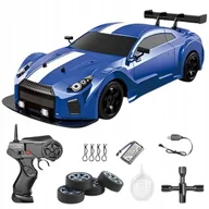 Zabawki zdalnie sterowane - Auto do DRIFTU na Pilota DUŻE Autko Zdalnie Sterowane NISSAN LED DYM 1:16 - miniaturka - grafika 1