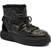 Śniegowce damskie - Pinko Śniegowce YOKO 19 | shearling | z dodatkiem skóry - miniaturka - grafika 1